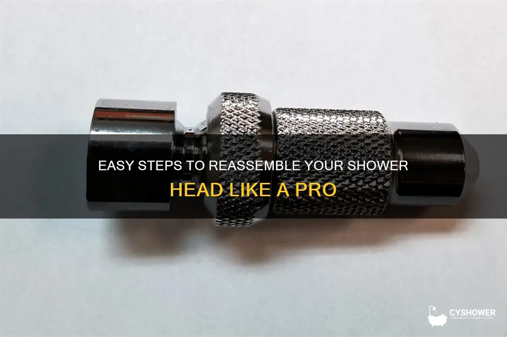 how to put a shower head back together