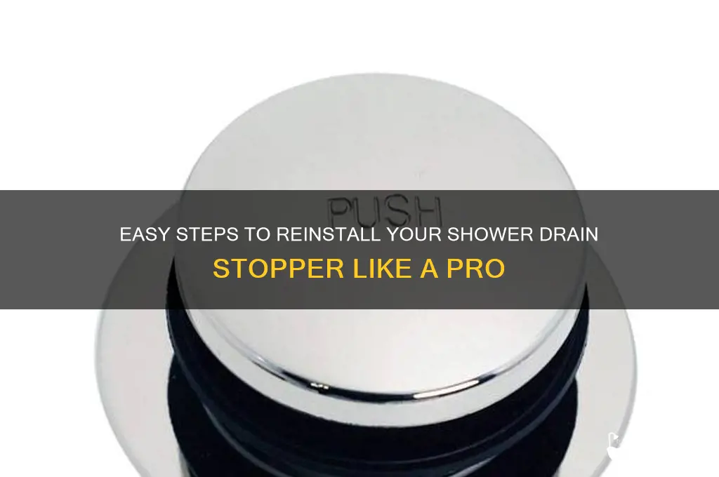 how to put back in a shower drain stopper
