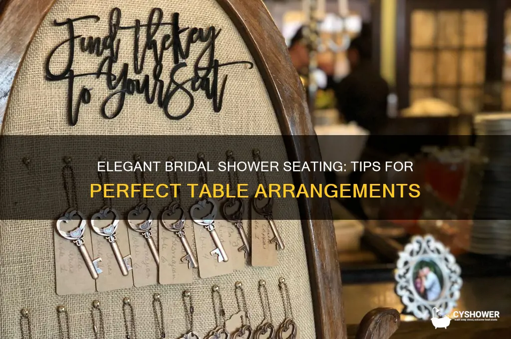 how to put bridal shower seating together