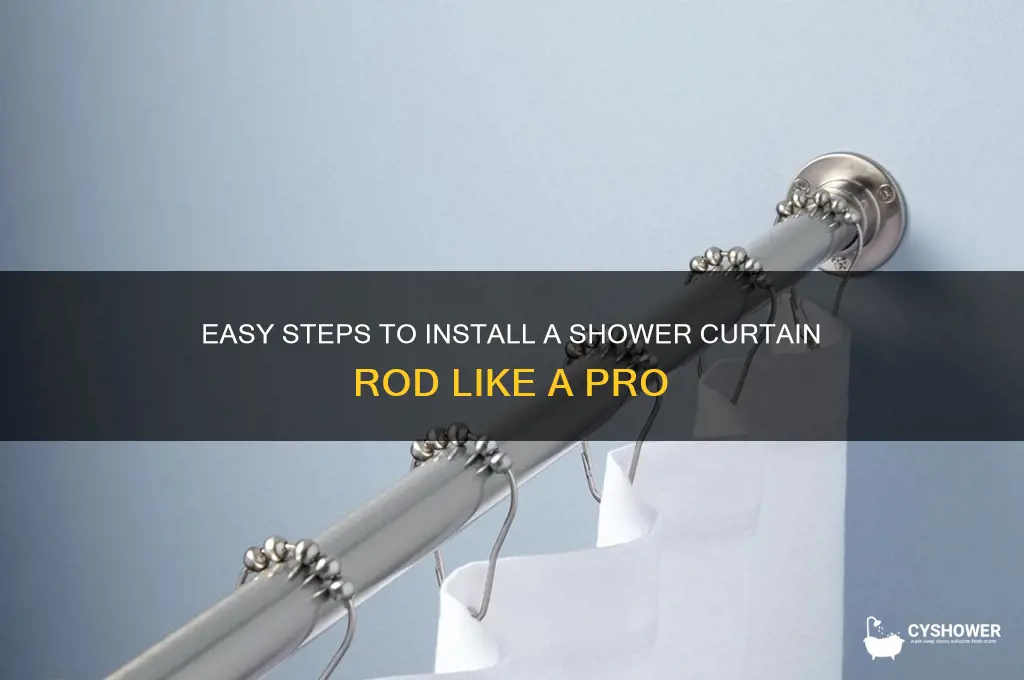 how to put in a shower curtain rod