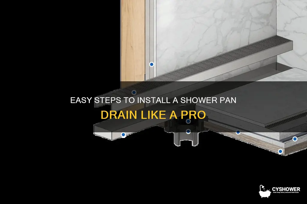 how to put in a shower pan drain