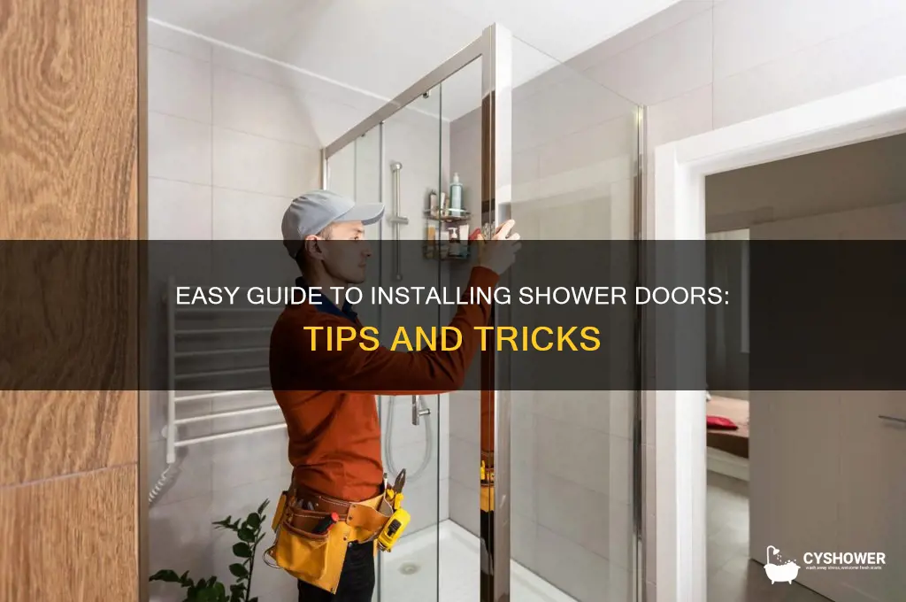 how to put in shower doors