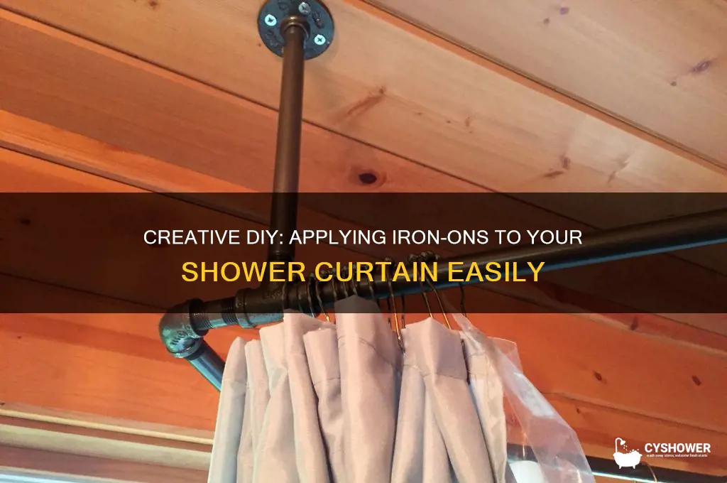 how to put iron ons on a shower curtain