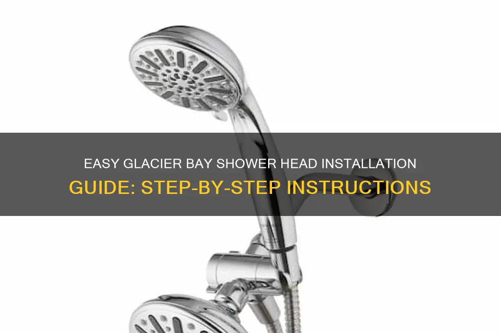 how to put on a glacier bay shower head
