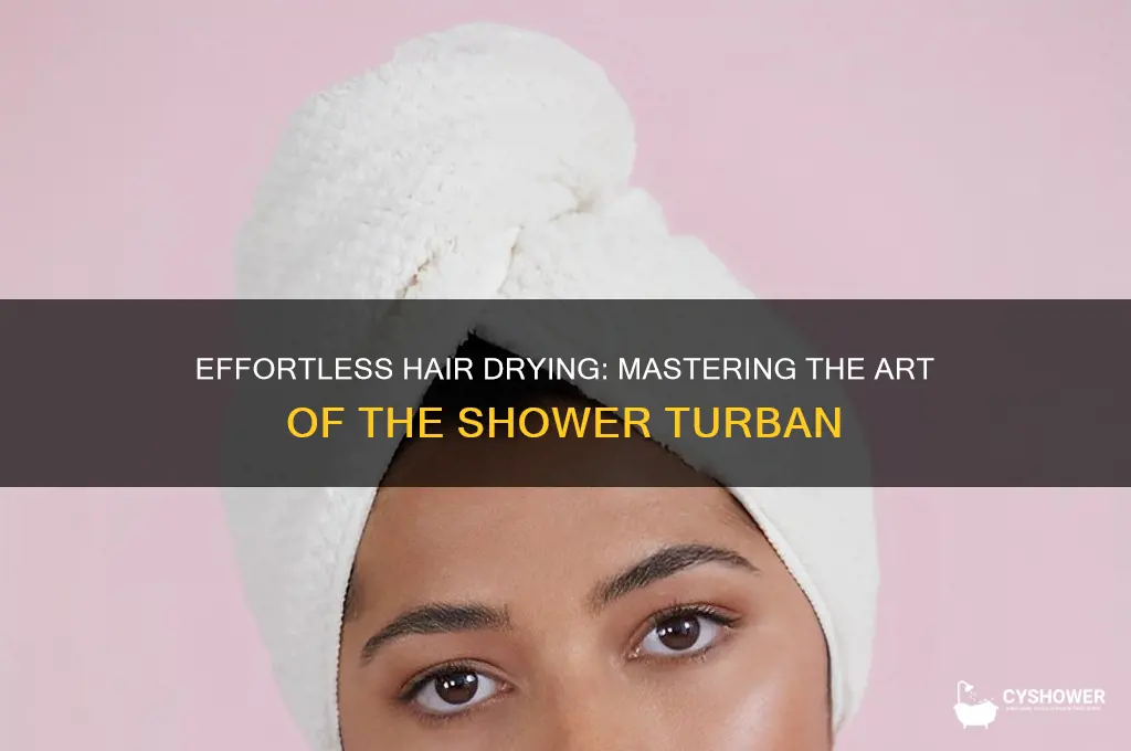 how to put on a shower hair turban