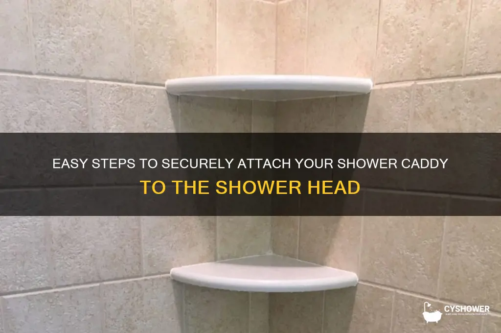 how to put shower caddy on shower head