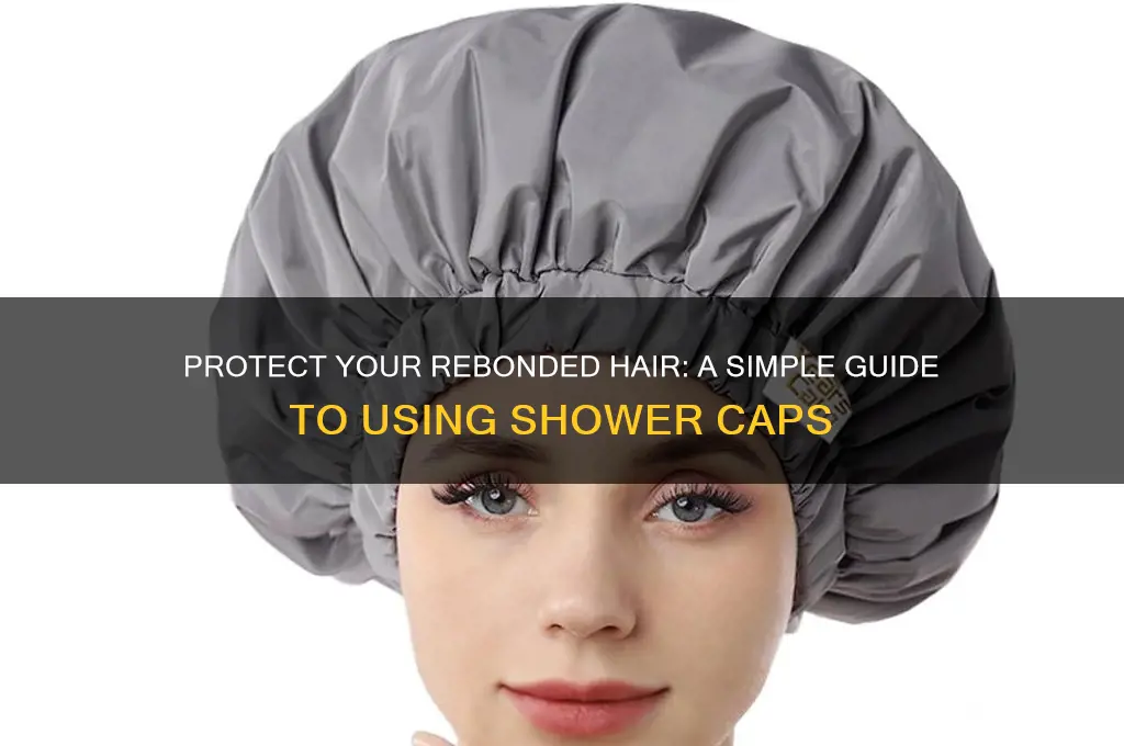 how to put shower cap for rebonded hair