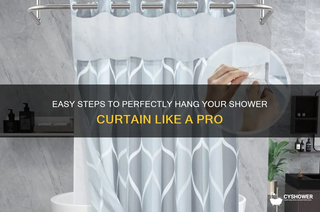 how to put shower curtain