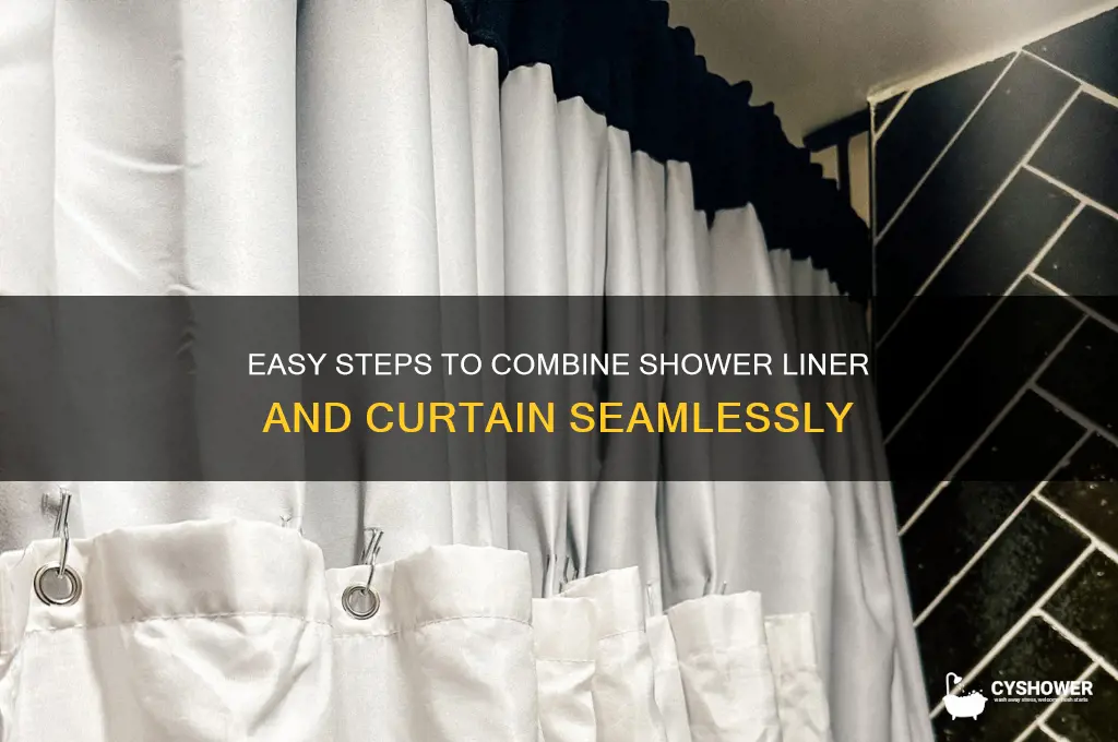 how to put shower liner and curtain together