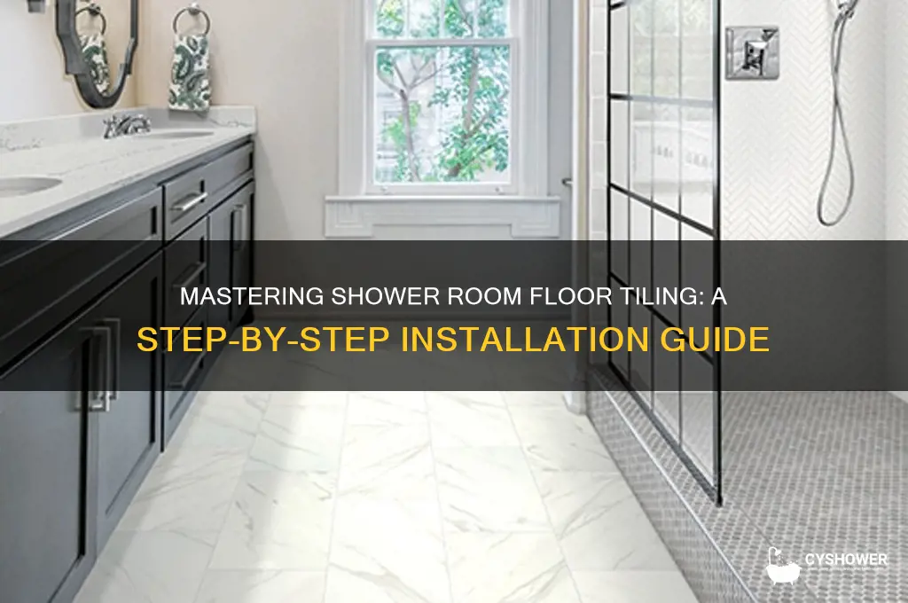 how to put shower room floor tiles