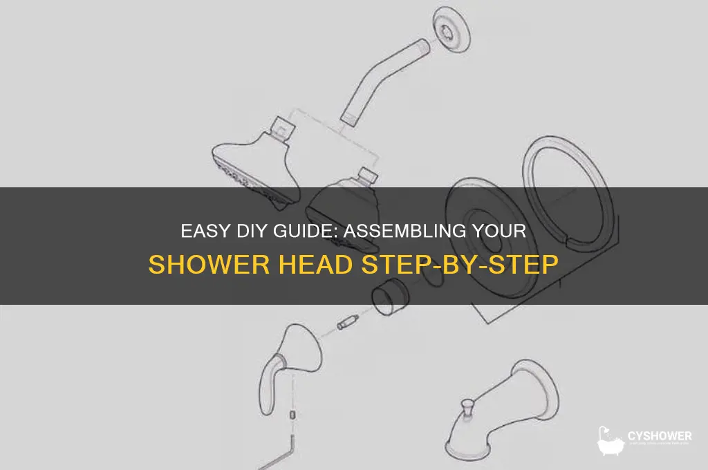 how to put together a shower head
