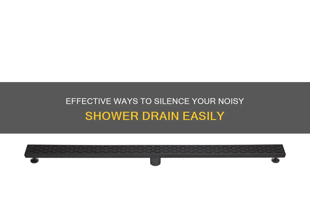 how to quiet a loud shower drain
