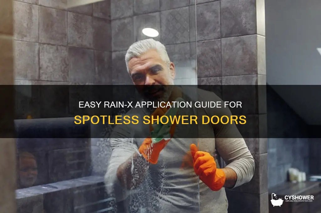 how to rain x shower doors