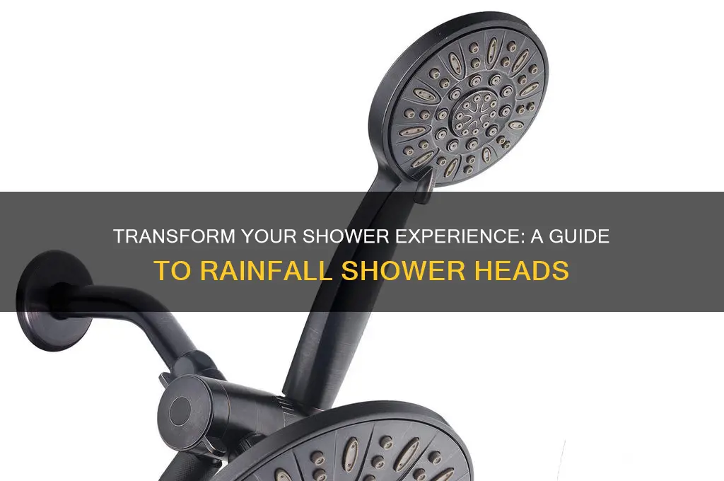 how to rainfall shower head