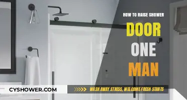DIY Guide: Raising a Shower Door Solo in Simple Steps