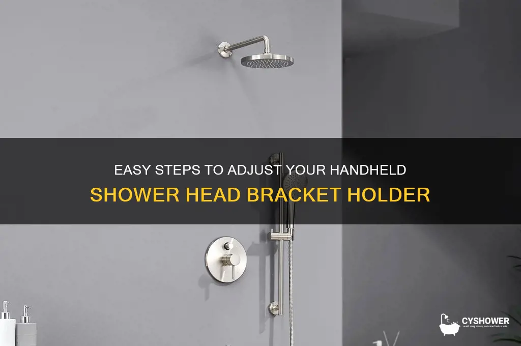 how to raise up adjustable handheld shower head bracket holder