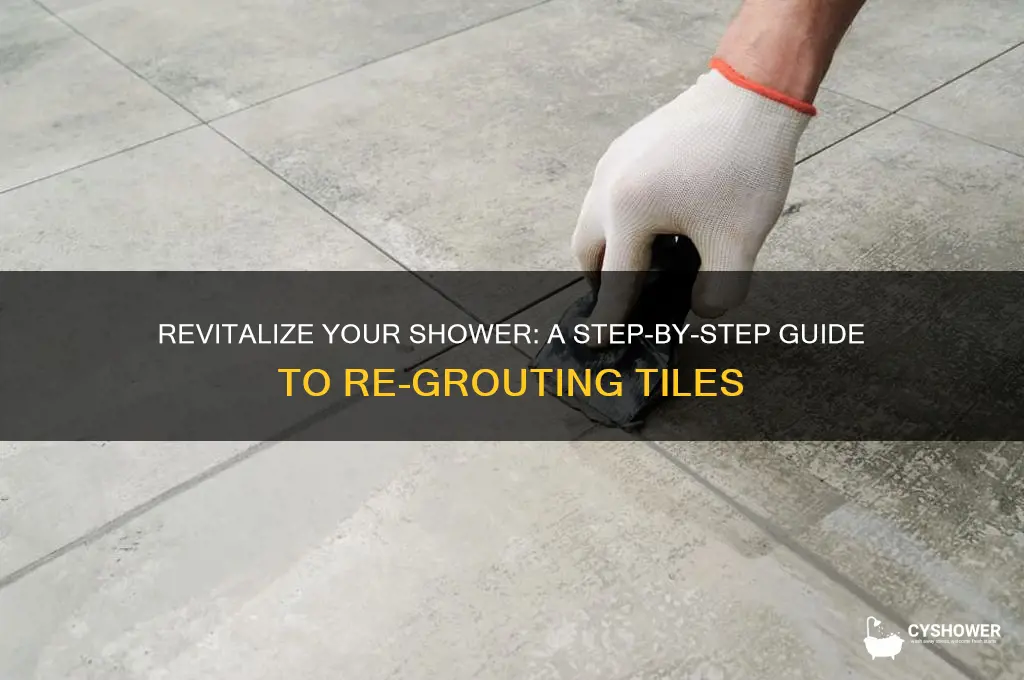 how to re grout a tile shower