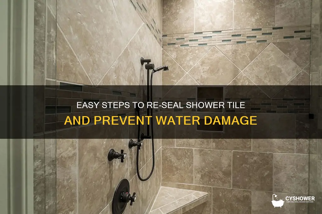 how to re seal shower tile