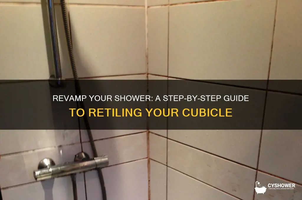 how to re tile a shower cubicle