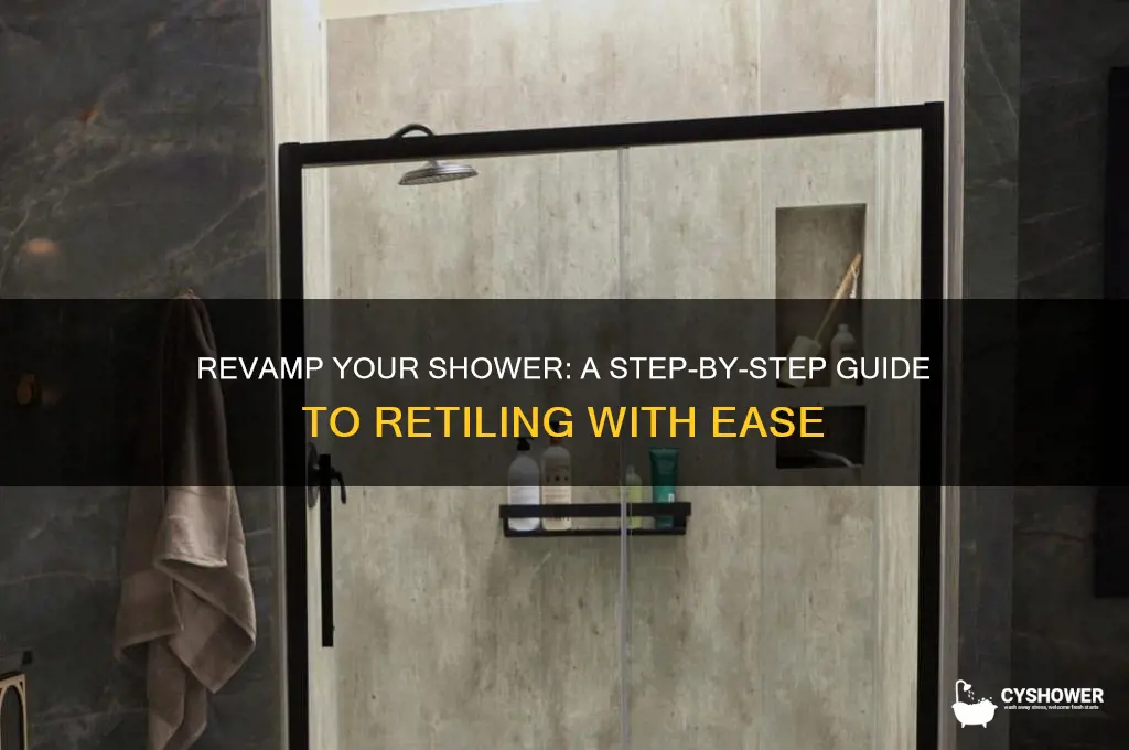 how to re tile a shower