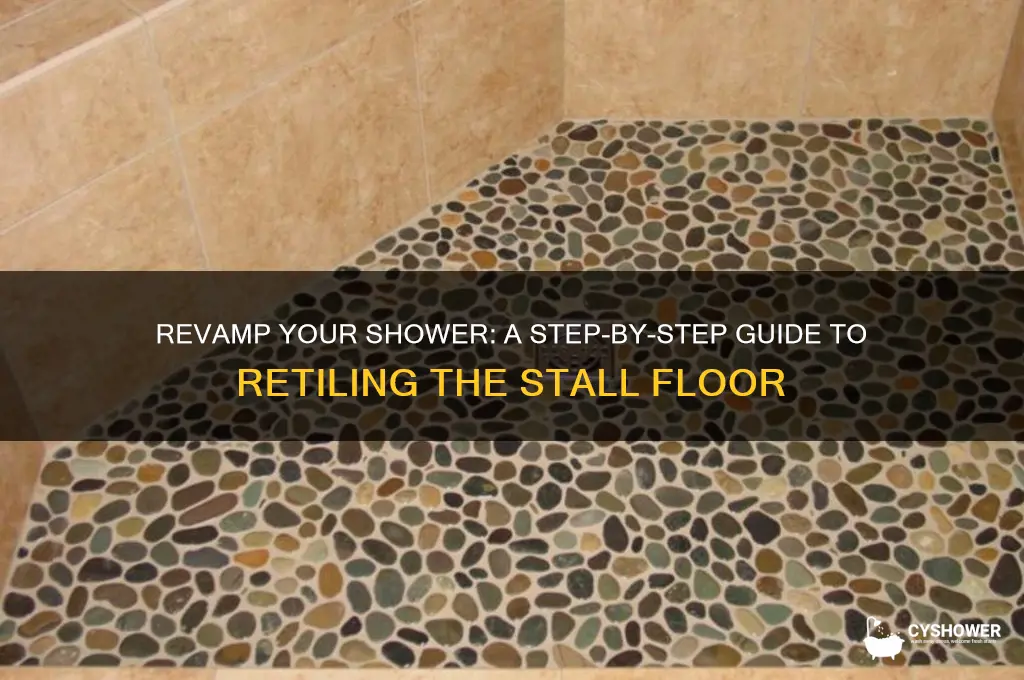 how to re tile shower stall floor