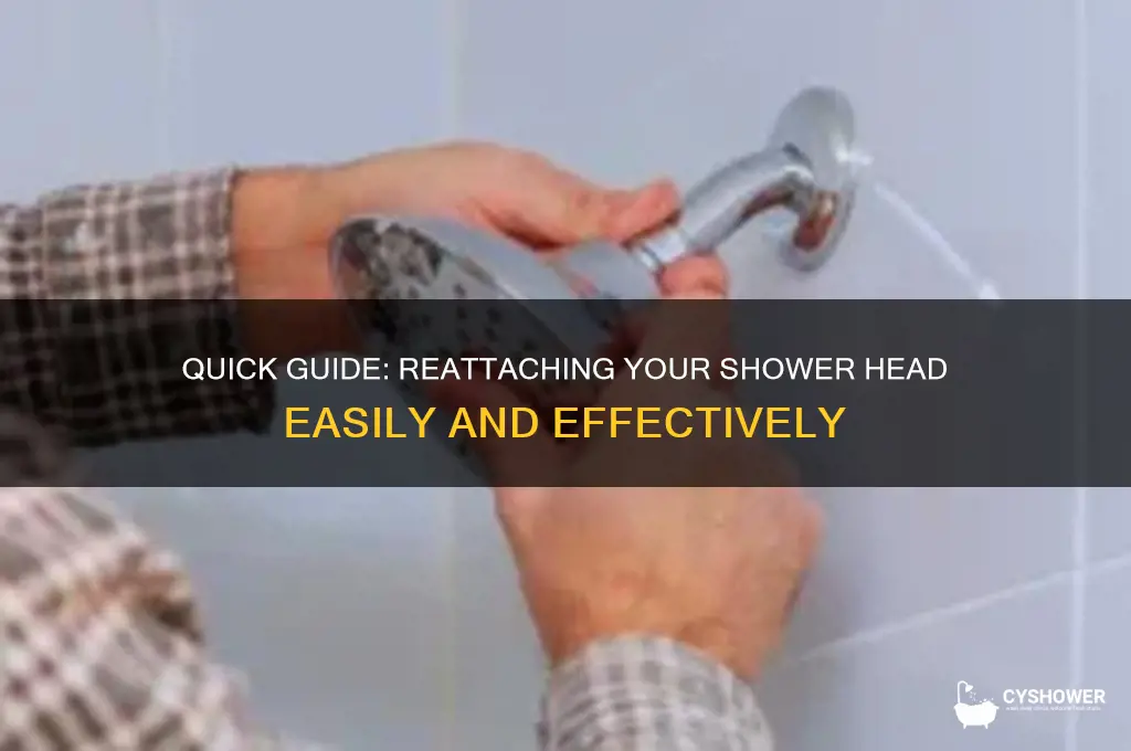 how to reattach a shower head