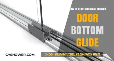 Fixing Your Shower Door: Reattaching the Glass Door Bottom Glide