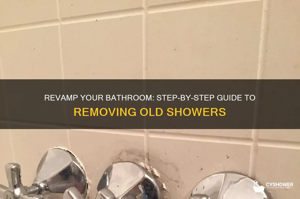 how to rebath removing old shower