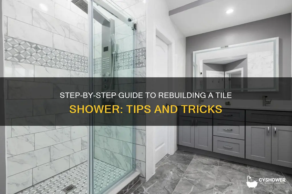 how to rebuild a tile shower