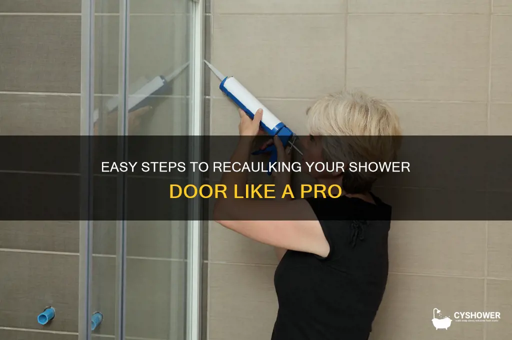 how to recaulk a shower door