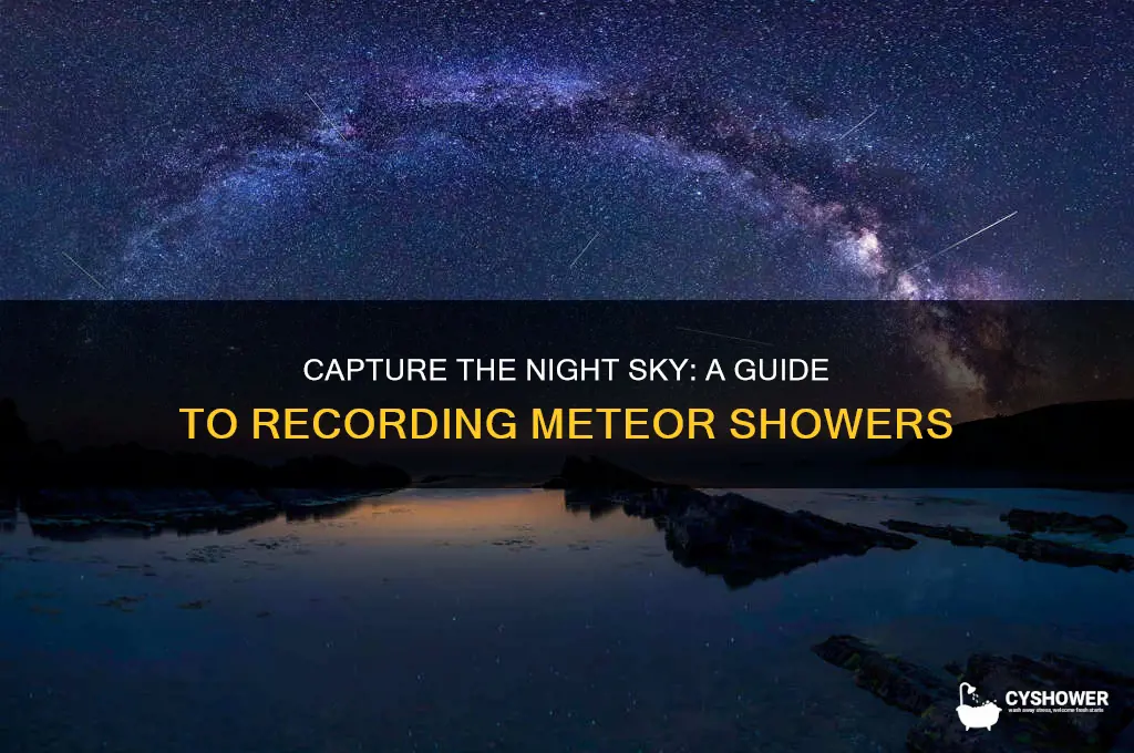 how to record a meteor shower