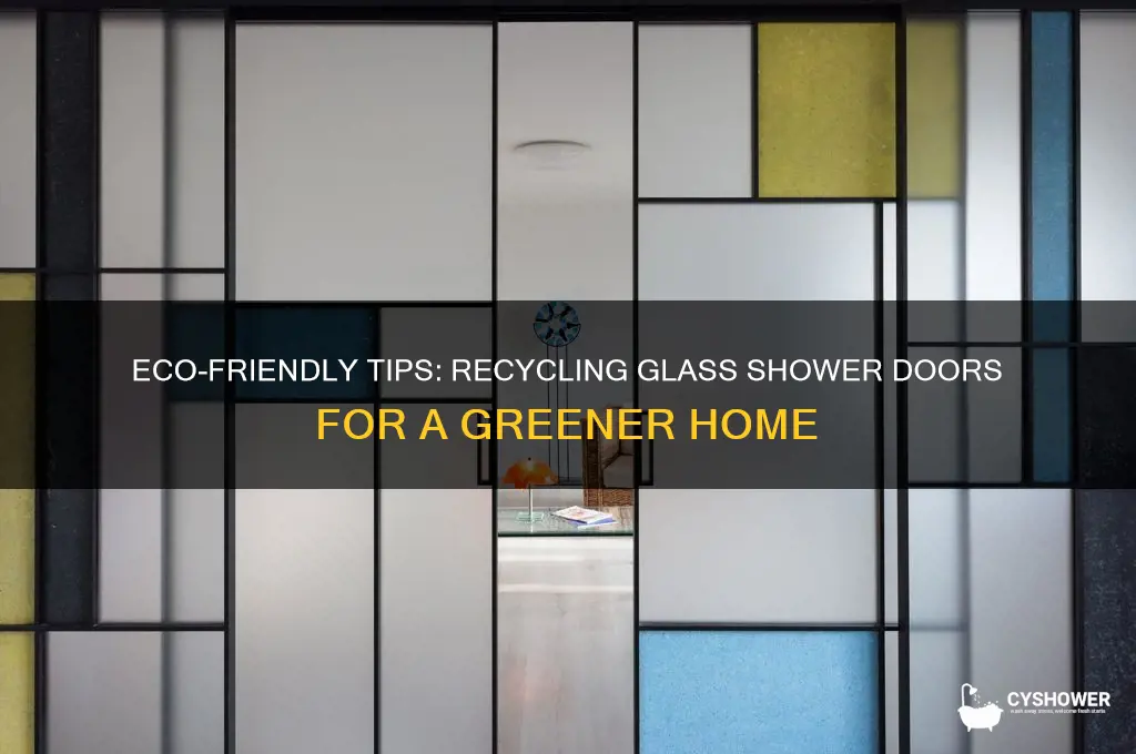 how to recycle glass shower doors