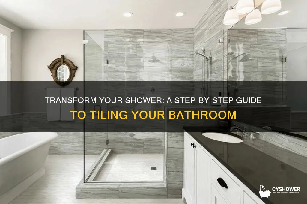 how to redo a bathroom shower with tile