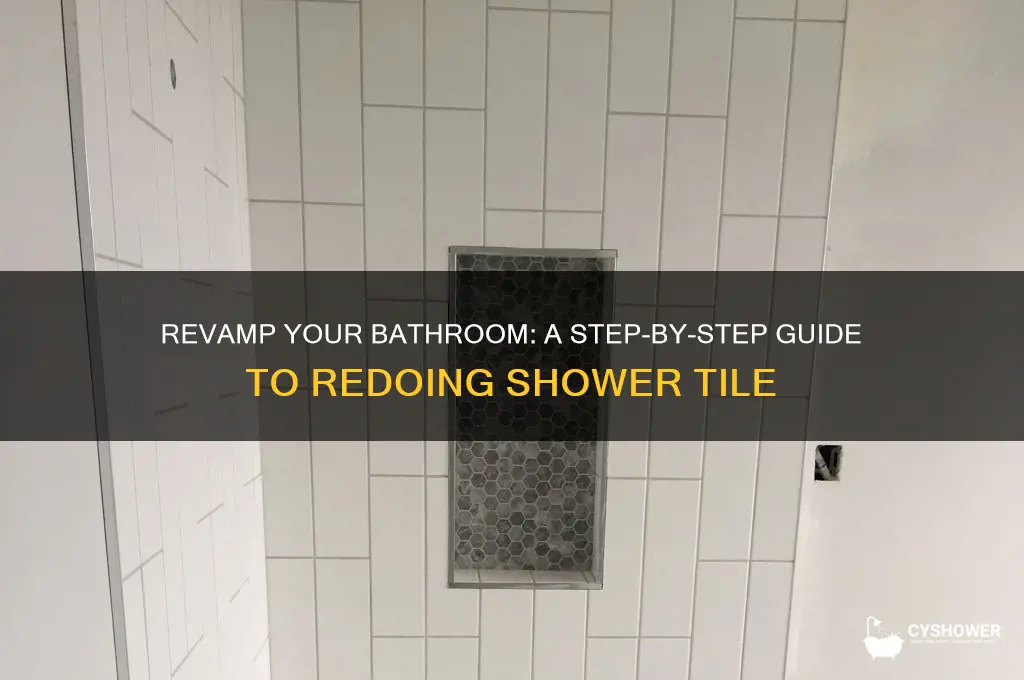 how to redo shower tile