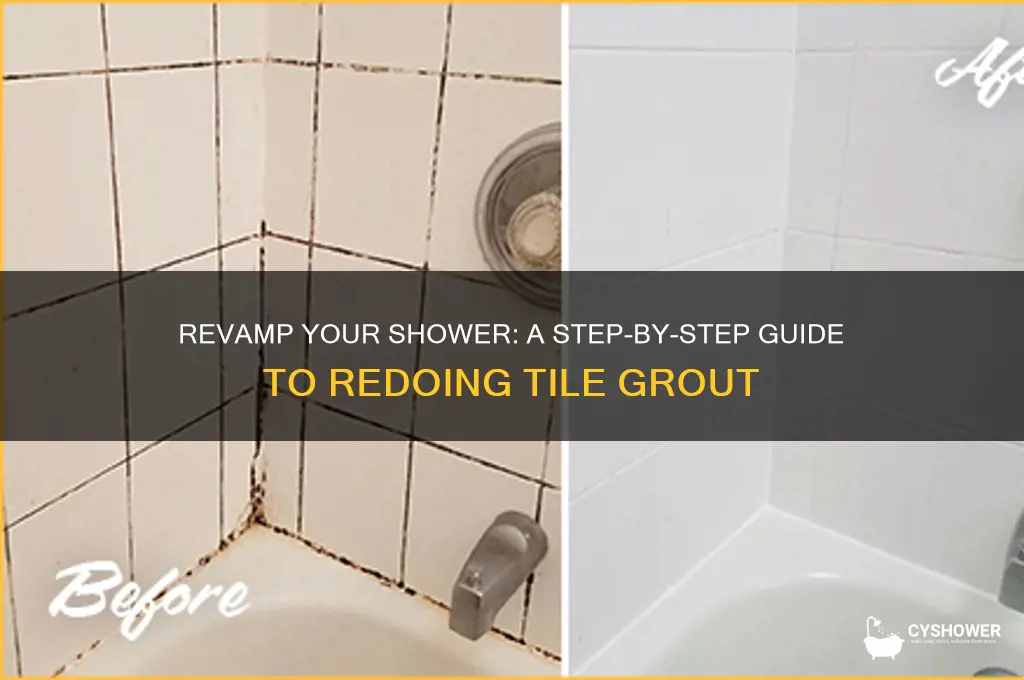 how to redo tile groat in shower