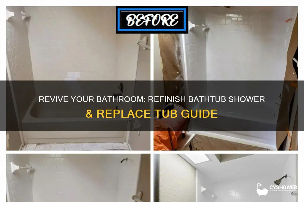 how to refinish a bathtub shower replace tub shower