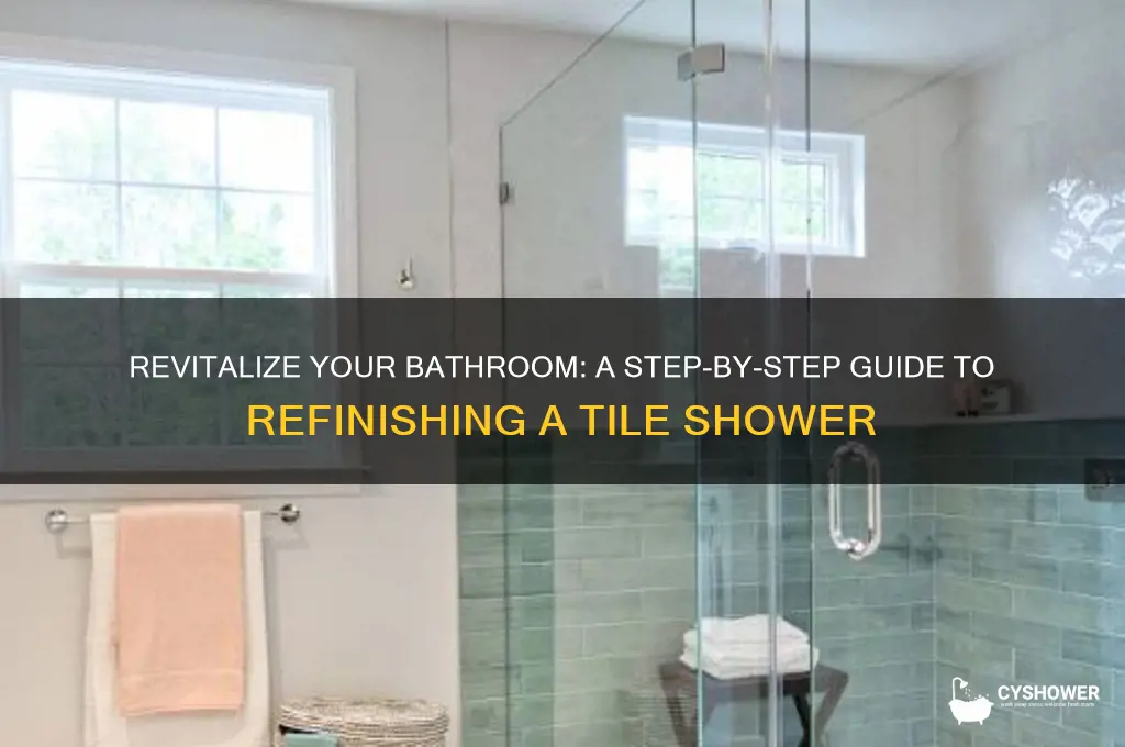 how to refinish a tile shower