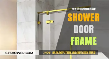 Revitalize Your Bathroom: Refinishing Gold Shower Door Frames Made Easy