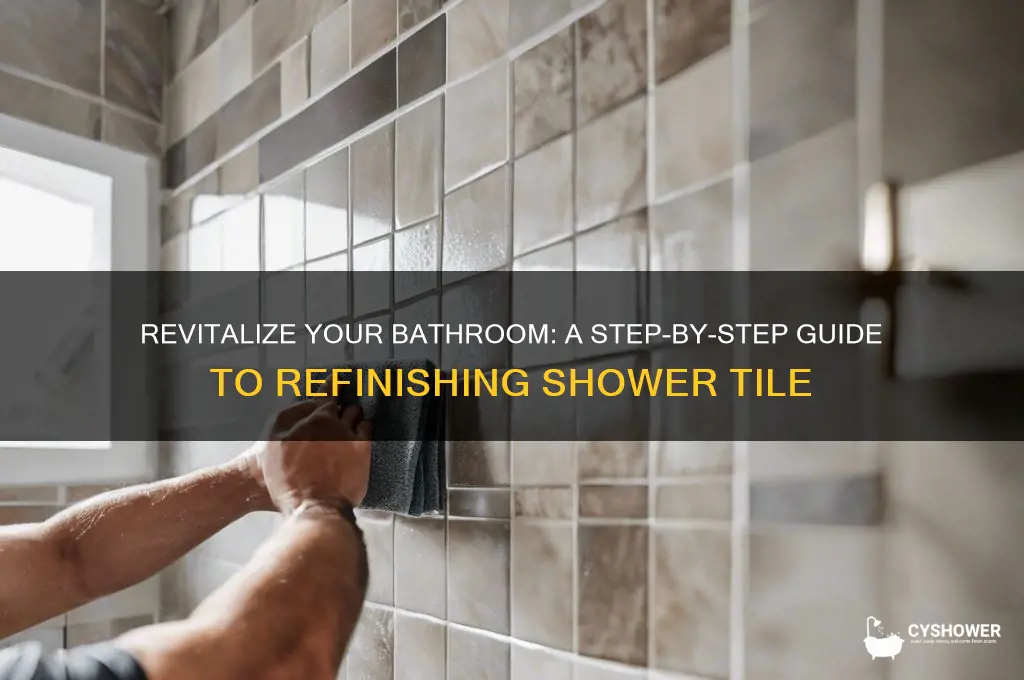 how to refinish shower tile