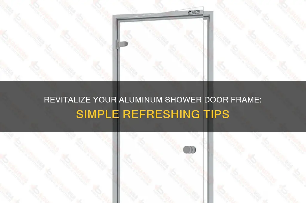how to refresh an aluminum shower door fram