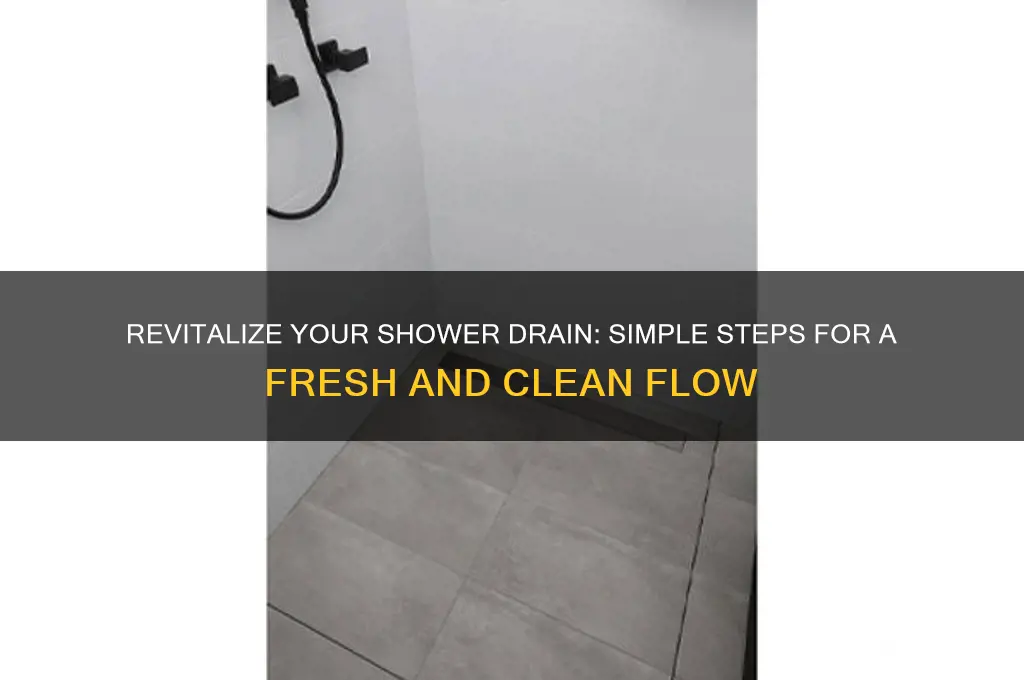 how to refresh shower drain