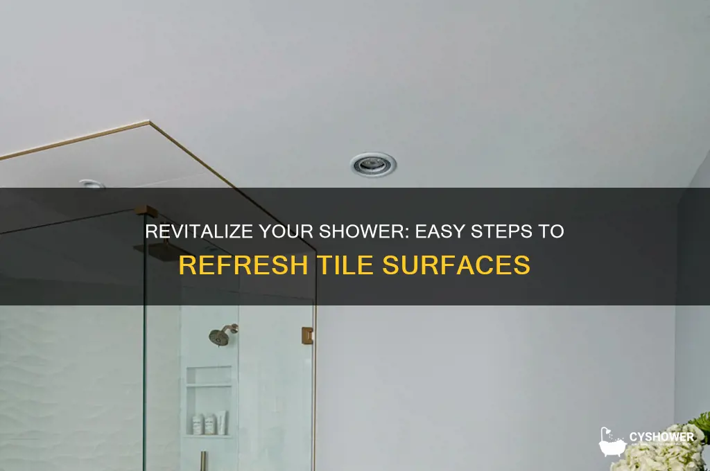 how to refresh shower tile