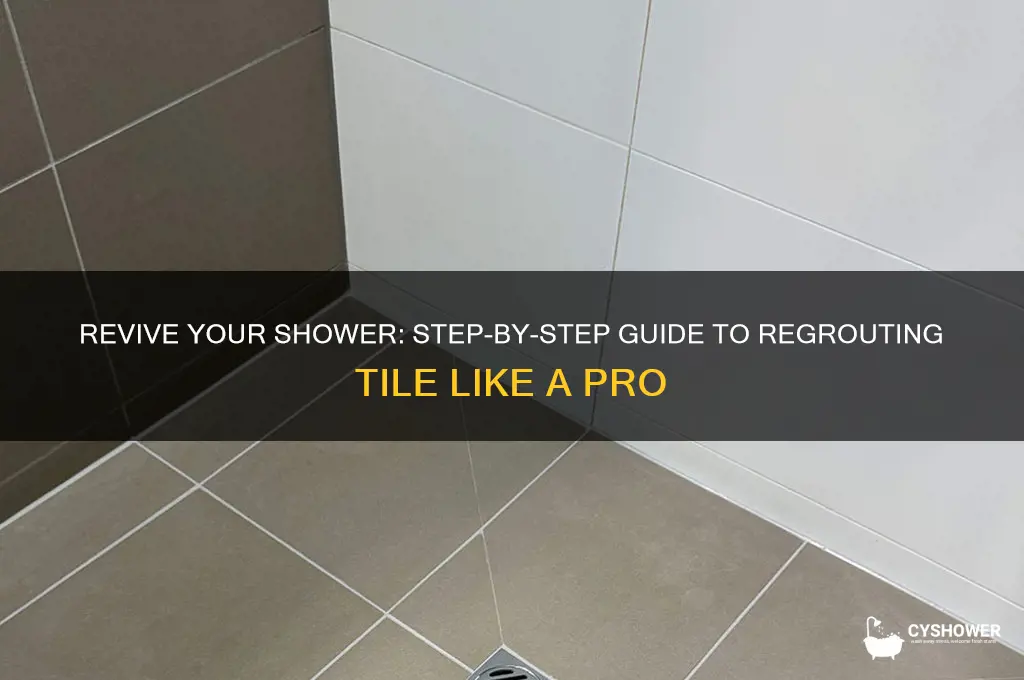how to regrour shower tile