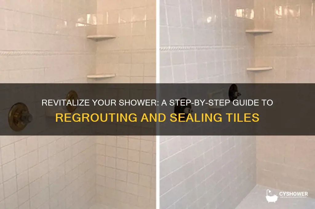how to regrout and seal shower tiles