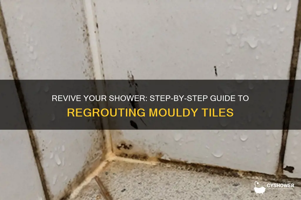 how to regrout mouldy shower tiles