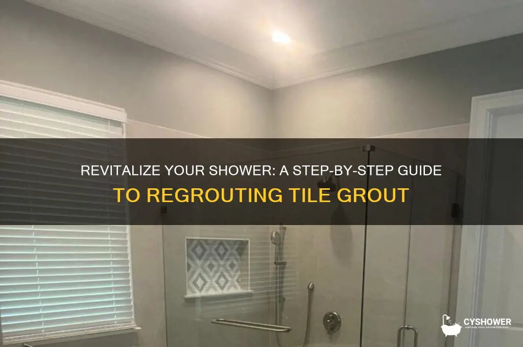 how to regrout shower tile grout
