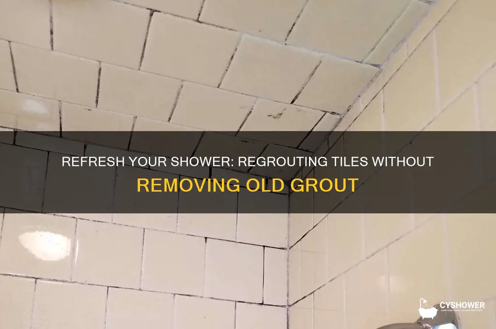 how to regrout tile without removing old grout shower