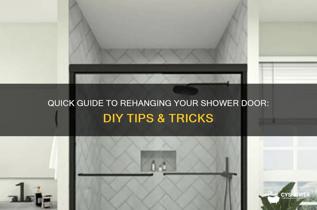 how to rehang a shower door