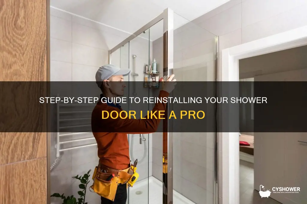 how to reinstall a shower door