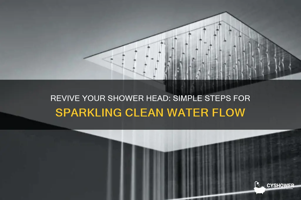 how to rejuvenate shower head